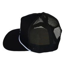 Load image into Gallery viewer, Black Trucker Cap
