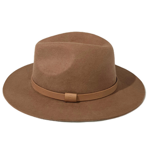 Brown unisex oval shaped Australian wool hat that suits any occasion, classic style and look.