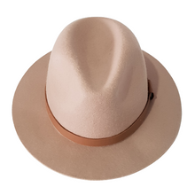 Load image into Gallery viewer, brown unisex oval shaped Australian wool hat that suits any occasion, classic style and look.
